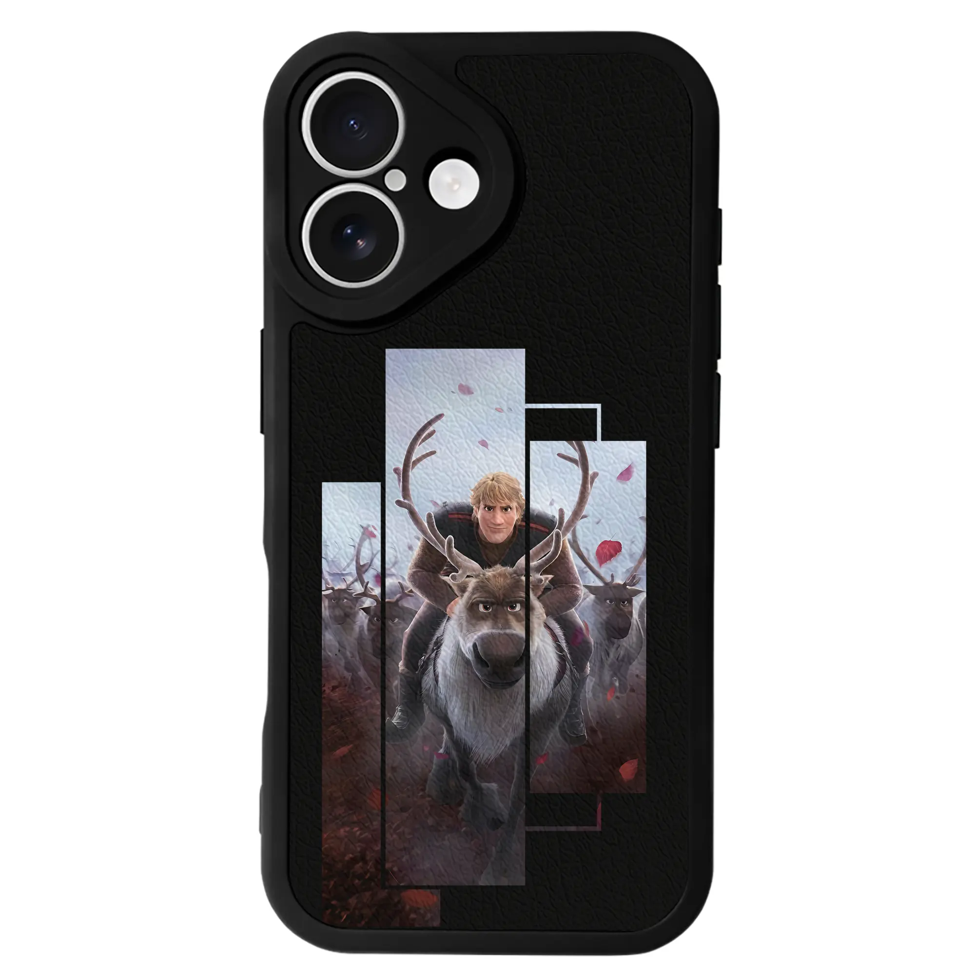 アナと雪の女王(Frozen) グッズ クリストフ(Kristoff) - IPhone 16シリーズ対応 ・ シリコンスマホケース ・ レザー調 ・ 高精度フィット ・ 耐衝撃 ・ ワイヤレス充電対応 ・ 精密カット